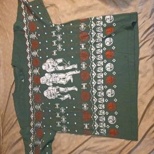 DISNEY STAR WARS TSHIRT SIZE XL GREEN